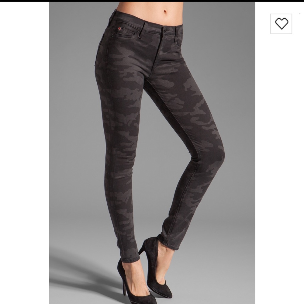 Hudson Nico mid-rise skinny camo size 27